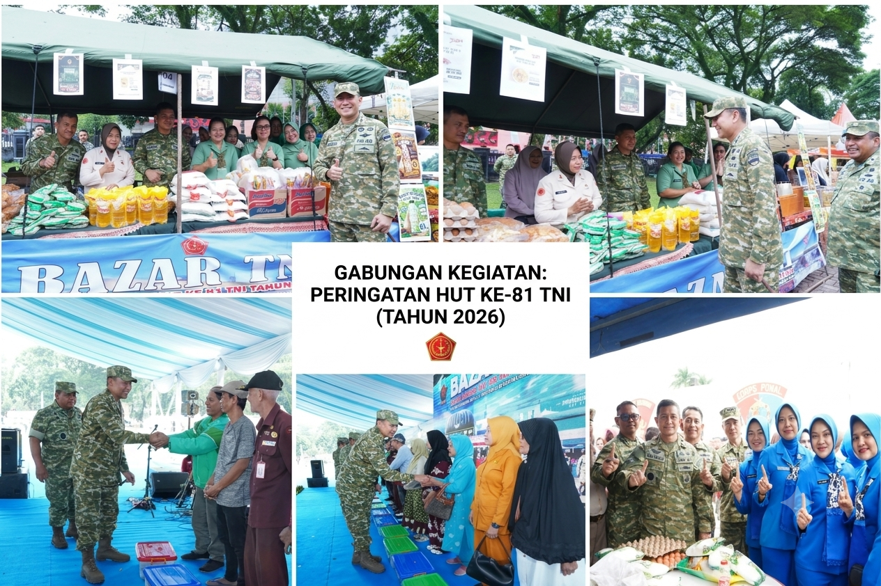 Pangdam I/BB: Bazar HUT ke-81 TNI Hadirkan Sembako Murah dan Layanan Kesehatan Gratis