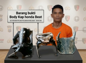 Lincah Congkel Pintu Rumah Orang, Pria Ini Lemah Begitu Ketemu Reskrim Polres Pelabuhan Belawan 