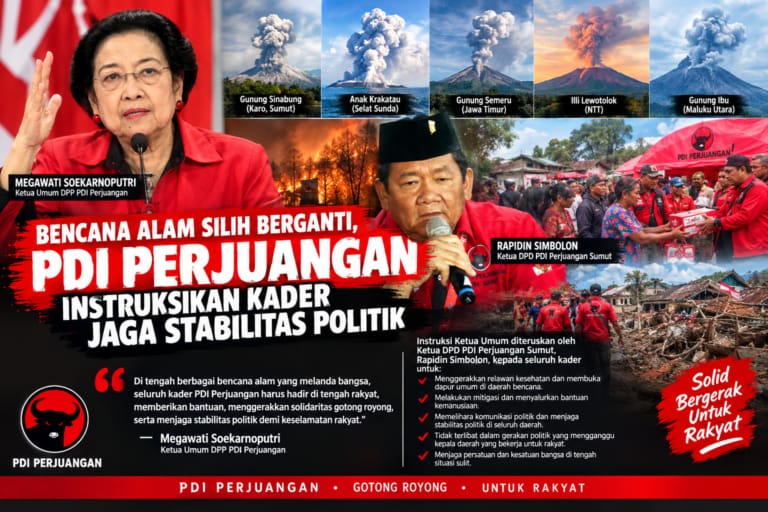 PDI Perjuangan Respons Situasi Bencana, Kader Diminta Jaga Soliditas dan Kondusivitas