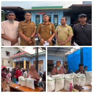 Camat Medan Labuhan Tinjau Langsung Penyaluran Bantuan Pangan, Pastikan Tepat Sasaran dan Tertib