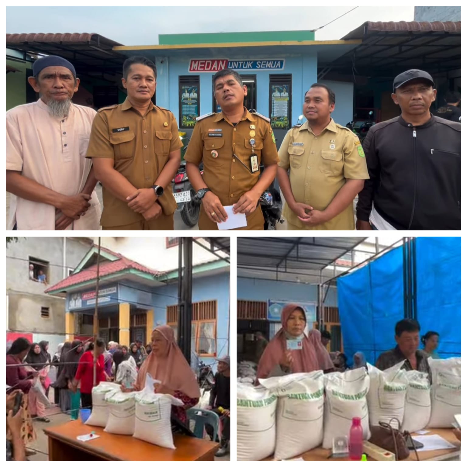Camat Medan Labuhan Tinjau Langsung Penyaluran Bantuan Pangan, Pastikan Tepat Sasaran dan Tertib