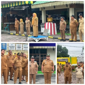 Camat Medan Perjuangan Pimpin Apel Pagi Gabungan, Tekankan Peningkatan Capaian Perlinsos dan Kebersihan Lingkungan