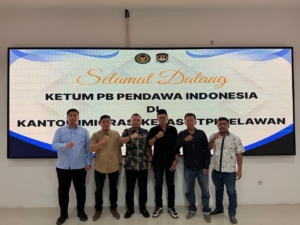 Imigrasi kelas II TPI Belawan, mendapat kunjungan, PB pendawa Indonesia perkuat silaturahmi Dan Sinergitas 