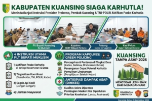 Menindaklanjuti Instruksi Presiden Prabowo, Pemkab Kuansing dan TNI-POLRI aktifkan Posko Karhutla