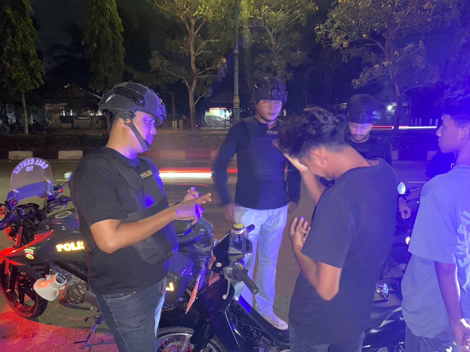 Jaga Kondusivitas Malam Hari, Tim URC Raga Polres Kampar Patroli Menyeluruh — Nihil Gangguan Kamtibmas