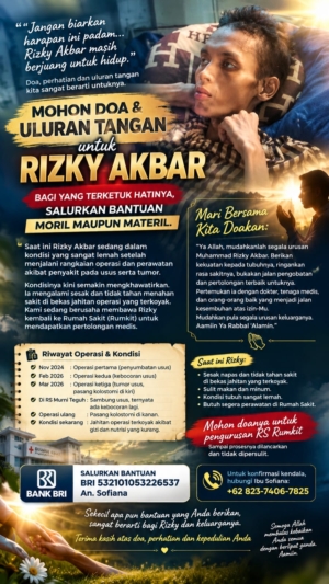 AMS Distrik Kota Medan 102.01 Gerakkan Solidaritas, Galang Dukungan untuk Kesembuhan Muhammad Rizky Aqbar