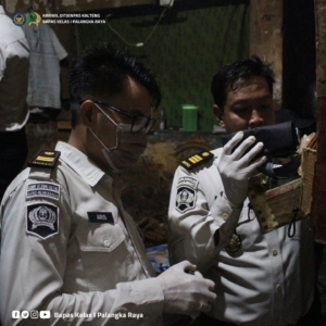 Bapas Kelas 1 Palangka Raya Gelar Razia gabungan pemeriksaan kamar huni dan tes urin terhadap warga binaan pemasyarakatan 