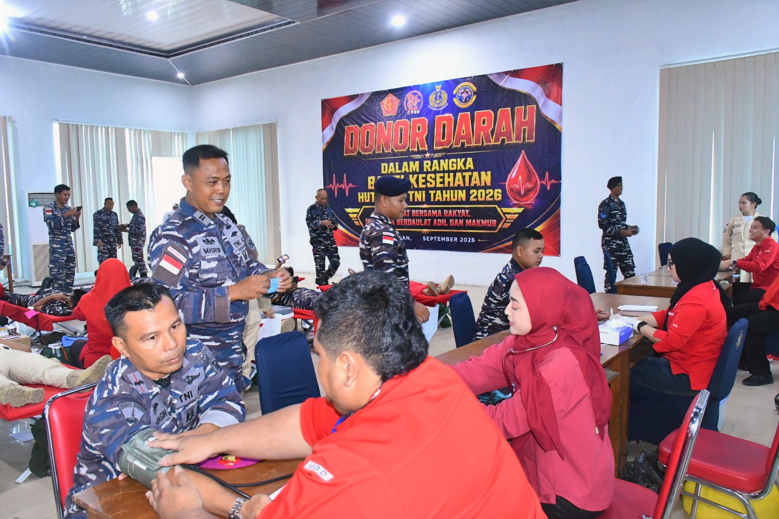 Semarak HUT TNI, Kodaeral I Laksakan Bakkes Dan Baksos