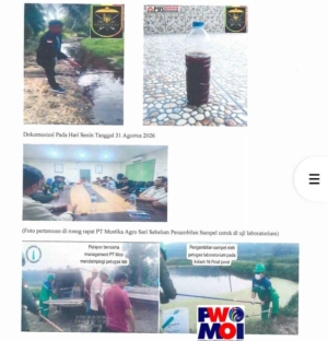 Oknum PT MAS Ngaku PH 7 Bisa Dikonsumsi, LHK Riau Didesak Pasang Gakkum Line.! Laporan Resmi Pencemran Sungai Amut Masuk