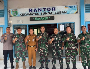 Antusias ! Mabes TNI Gelar Sosialisasi Gulbencal Karhutla di Kecamatan Sungai Loban