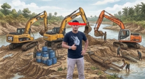 Sosok Prima Diduga Raja Tambang Kuansing.! Kuasai 3 Excavator SANY, CAT, Liugong dan Seruput Solar Subsidi 