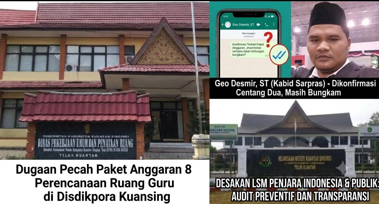 Apakah Pantas Jadi Pejabat.! Kabid Sarpras Kuansing Diduga Bungkam Saat Dikonfirmasi, Sorotan Tajam LSM dan Wartawan