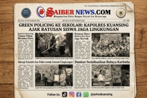 Green Policing Goes to School, Kapolres Kuansing Ajak 290 Siswa Jaga Lingkungan Sejak Dini
