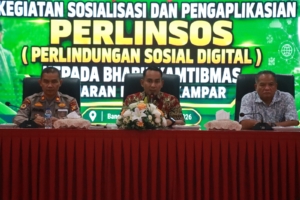 Perkuat Jangkauan Bantuan Sosial, Polres Kampar Sosialisasikan PERLINSOS Digital kepada Bhabinkamtibmas