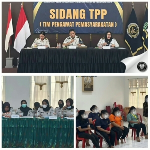 Bapas kelas 1 Palangka Raya sidang TIM pengamat TPP Di lembaga pemasyarakatan perempuan LPP Palangka Raya 