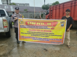 Polres Kuansing Sosialisasikan Larangan PETI di Sejumlah Kecamatan, Ajak Masyarakat Jaga Kelestarian Lingkungan