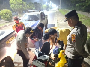 Tim Raga Polres Kuansing Patroli Malam, Antisipasi C3 dan Balap Liar