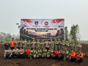 Kapolres Kampar Hadiri Simulasi Pemadaman Karhutla Bersama TNI & Angkatan Bersenjata Singapura