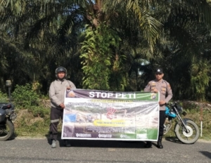 Polsek Jajaran Polres Kuansing Sosialisasikan Larangan PETI kepada Masyarakat