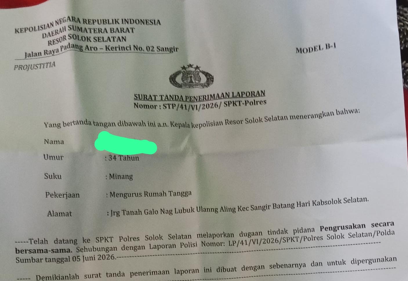 10 Bulan Kasus Persetubuhan Anak di Solsel Tak Jelas Nasibnya, Kapolres Diduga Blokir Nomor Wartawan