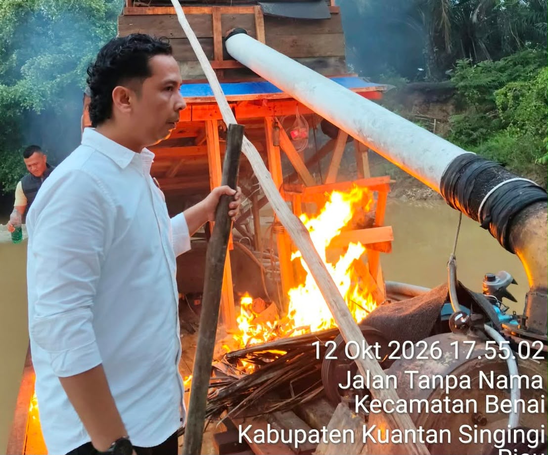 Polsek Benai Tindak Lanjuti Laporan Masyarakat, Temukan Rakit PETI di Pulau Kalimanting