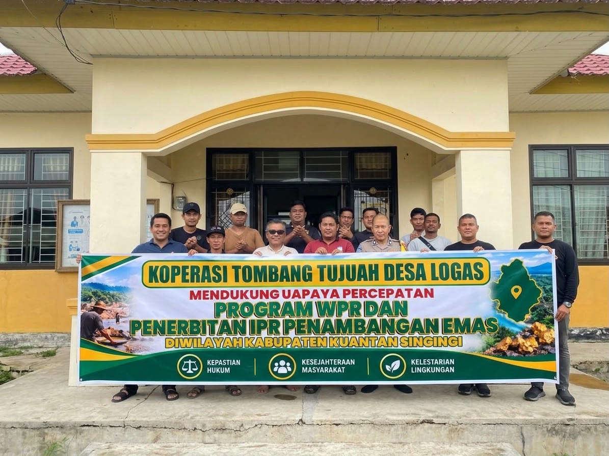 Dukung Realisasi Legalitas Tambang Rakyat, Polda Riau mengajak Koperasi Tombang Tujuah Desa Logas Komitmen Jaga Kamtibmas Aman dan Kondusif di Kabupaten Kuansing
