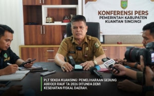 Demi Hindari Tunda Bayar, Plt Sekda Kuansing Drs. Muradi Jelaskan Alasan Pemeliharaan Gedung Abdoer Rauf TA 2026 Ditunda