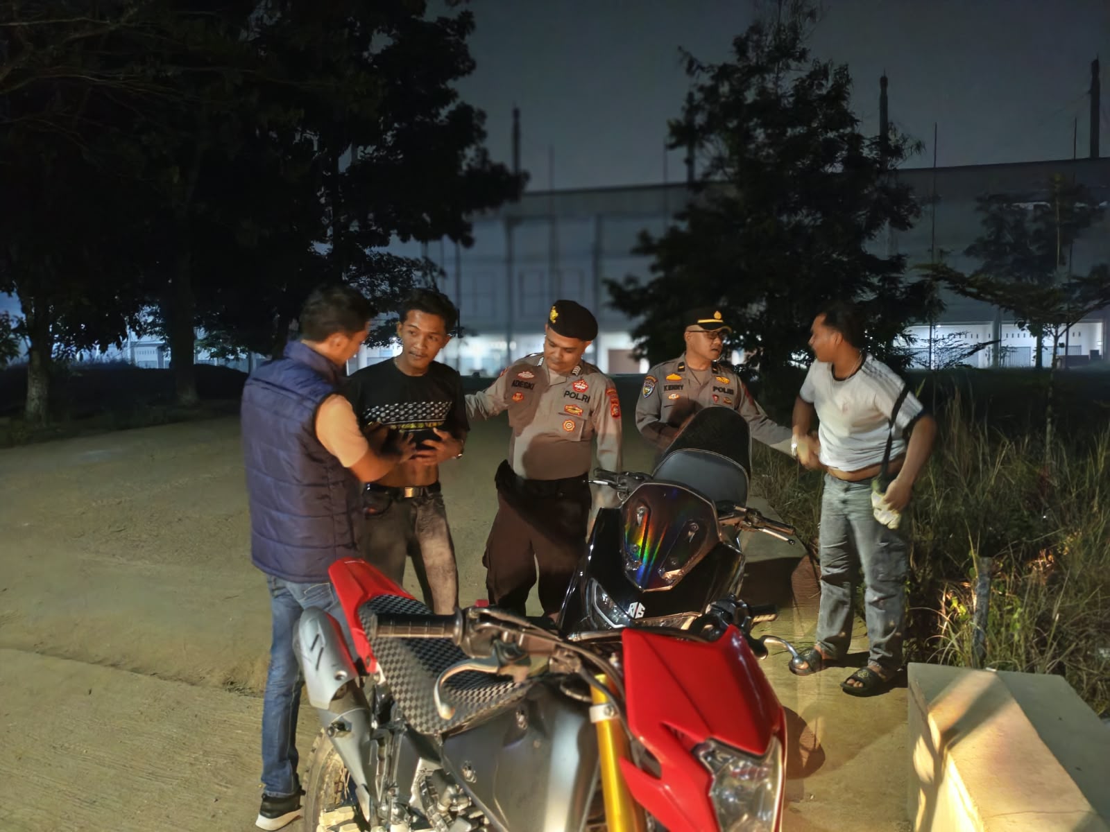 Tim RAGA Polres Kuansing Gelar Patroli Malam, Antisipasi C3 dan Balap Liar