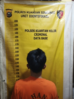 Polsek Kuantan Hilir Tangkap DPO Kasus Narkotika, Sita Sejumlah Barang Bukti