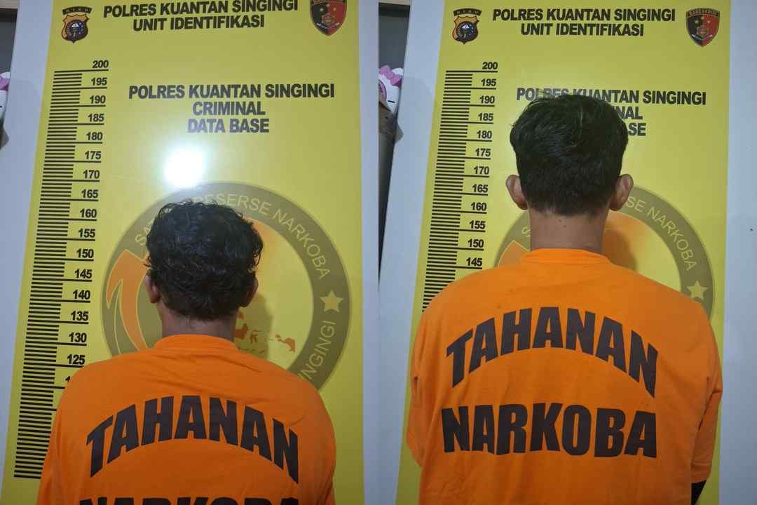 Tim Elang Kuantan Tangkap Dua Pria, Sita Sabu dengan Berat Kotor 4,41 Gram di Cerenti