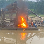 Layanan Kepolisian 110, Polsek Kuantan Hilir Tindak Lanjuti Laporan PETI di Pulau Beralo