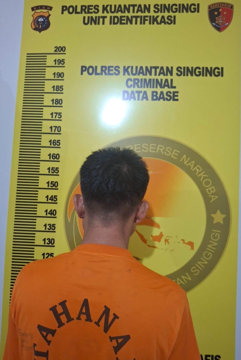Tim Elang Kuantan Gelar KRYD Operasi Sarang Narkoba, Pengedar Sabu Berat Kotor 5,64 Gram di Pintu Gobang Ditangkap