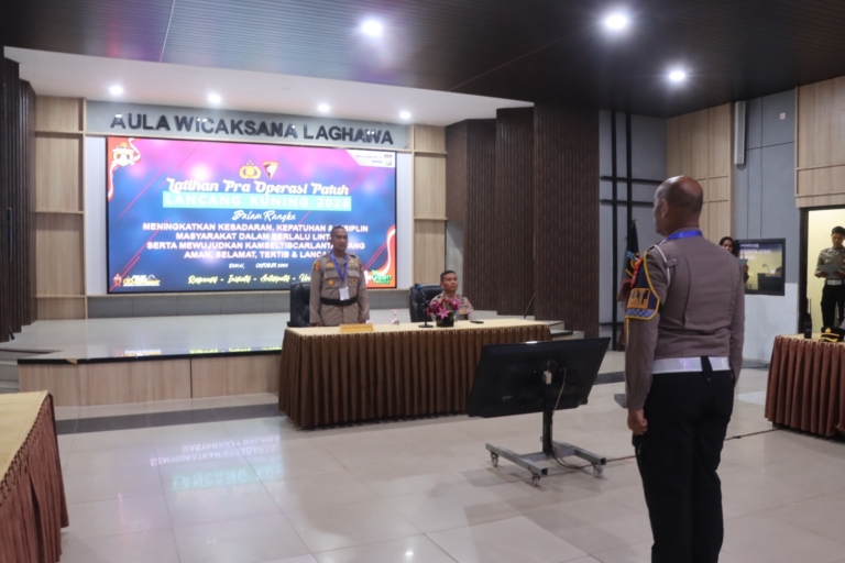 Polres Dumai Gelar Latihan Pra Operasi Patuh Lancang Kuning 2026, Fokus Tingkatkan Kesadaran Berlalu Lintas