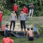 Kapolres Kuansing Pimpin Panen Raya Kolam Perikanan Ketahanan Pangan Tahun 2026