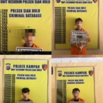 Polsek Siak Hulu Tangkap Pelaku Curas, 4 dari 7 Pelaku Yang Terlibat