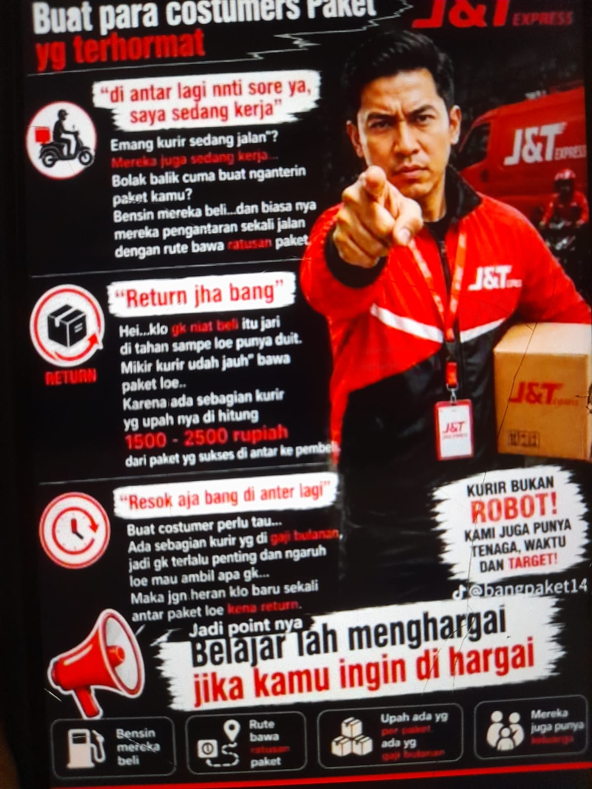 Konsumen Kecewa, Paket COD Dipulangkan Sepihak Lalu Diprank Kurir J&T Pasir Putih