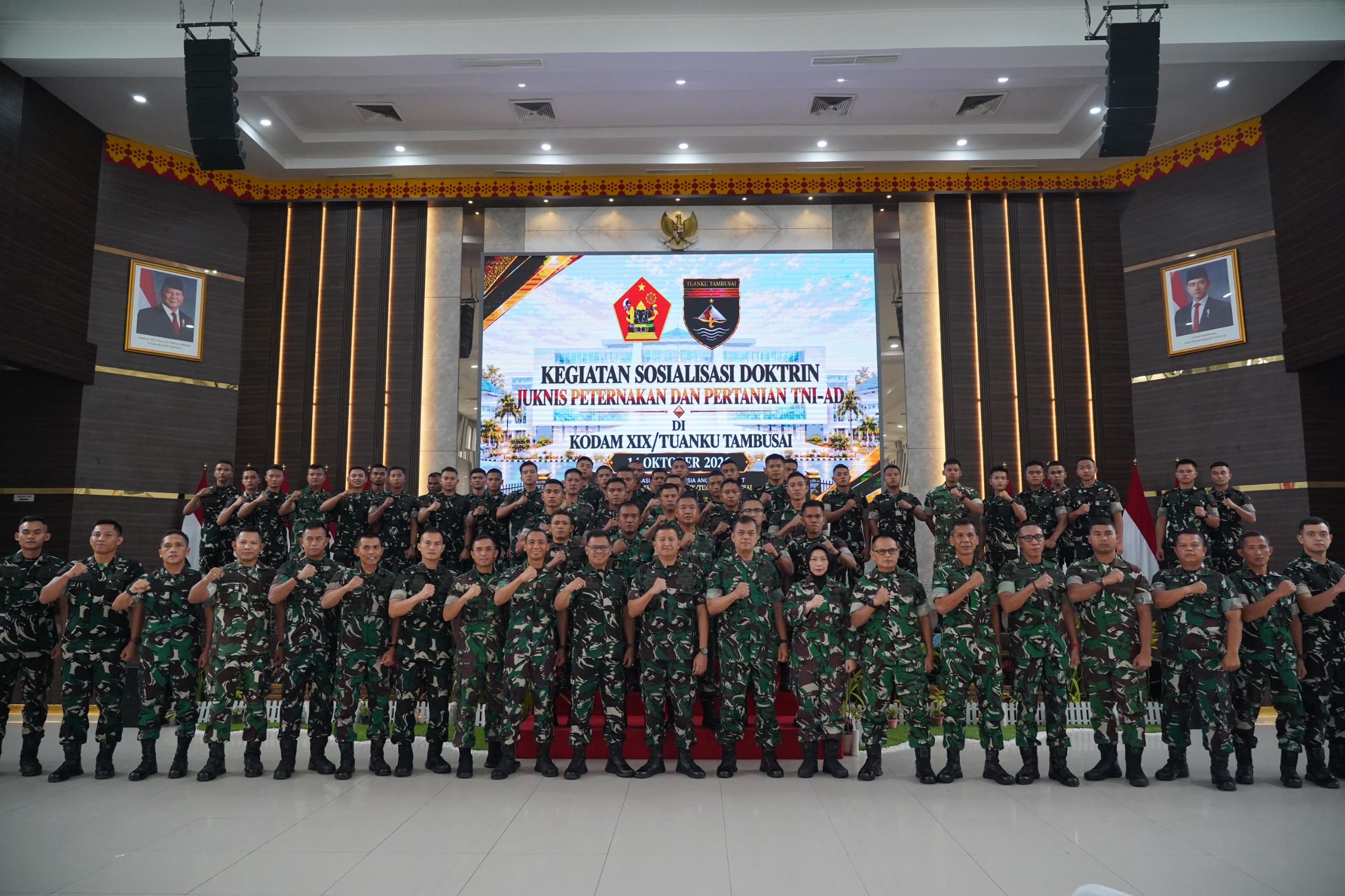 Sosialisasi Juknis TNI AD, Kodam XIX/Tuanku Tambusai Siapkan Yonif TP Dukung Ketahanan Pangan Nasional