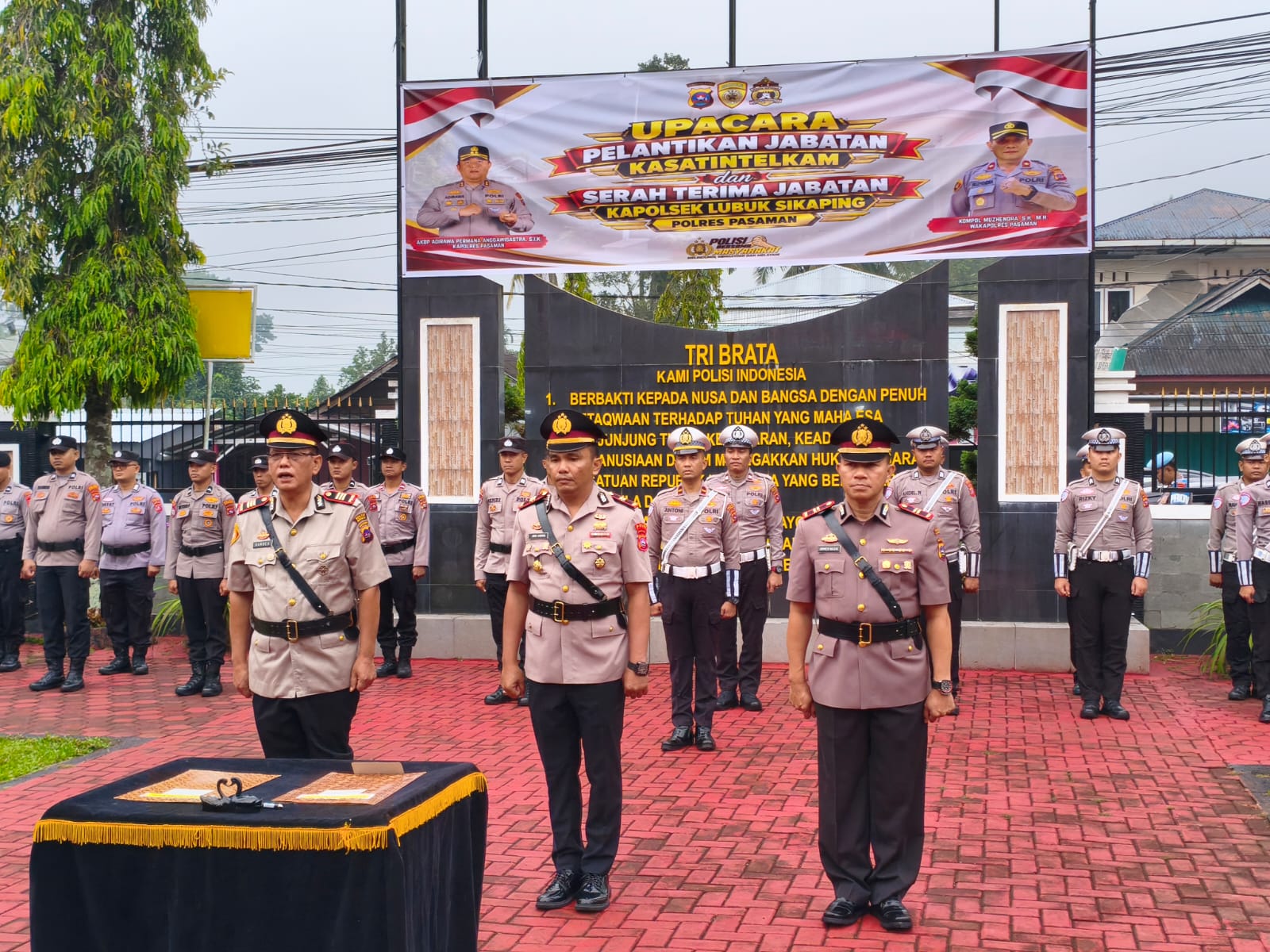 Kapolres Pasaman Pimpin Sertijab Kasat Intelkam dan Kapolsek Lubuk Sikaping