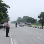 Kapolres Kampar Pimpin Langsung Strong Point Pengaturan Lalu‑Lintas Depan SMPN 2 Tambang