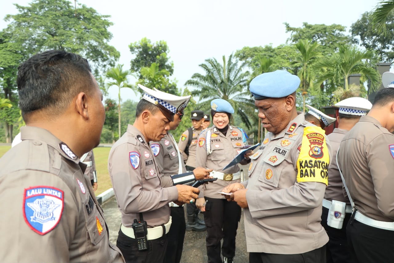 Polres Kuansing Melaksanakan Apel Kesiapan Operasi Patuh Lancang Kuning 2026