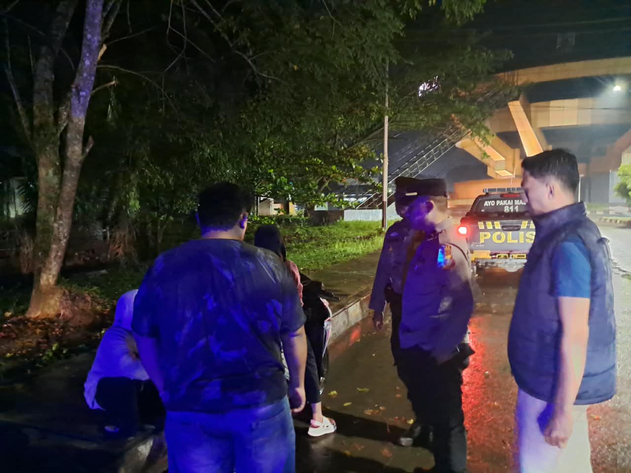 Tim Raga Polres Kuansing Gelar Patroli Malam, Antisipasi C3 dan Balap Liar